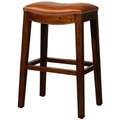 New Pacific Direct New Pacific Direct 358631B-8141 Elmo Bonded Leather Bar Stool; Pumpkin 358631B-8141